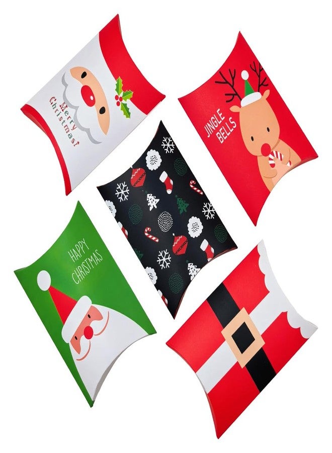 Suponey Christmas Candy Boxes - 25pcs Party Favor Cardstock Boxes Christmas Box Gift Box for Santa Party Decoration - Image 1